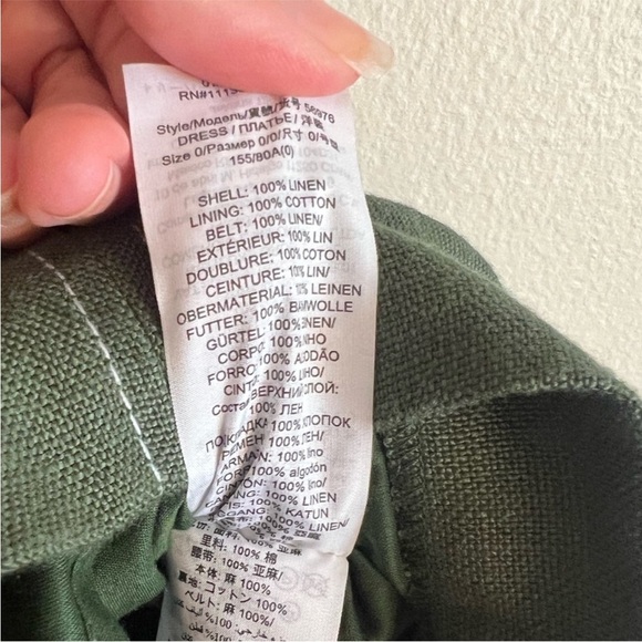 Tory Burch womens belted lined green casual shift mini dress size 0 - Picture 11 of 15